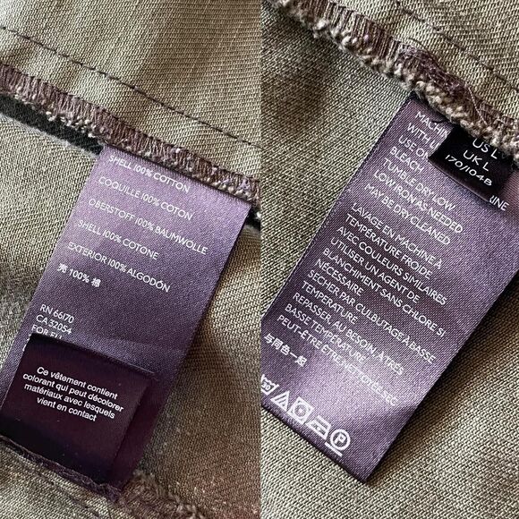 Free People Seize The Day Green Camo Military Jacket Size Large - Picture 8 of 9